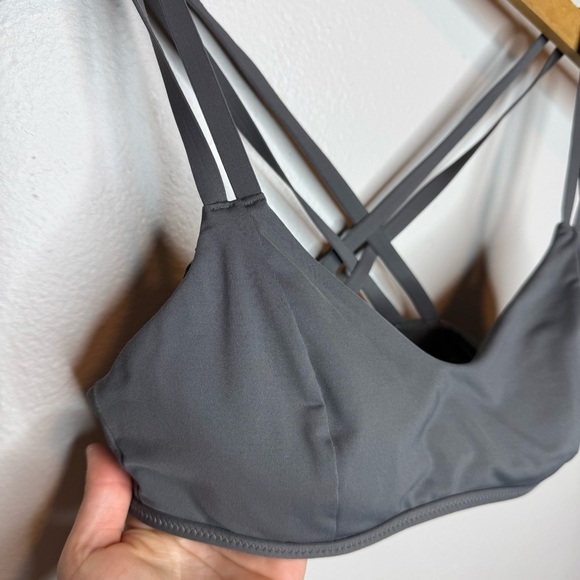 Athleta FIORE STRAPPY BACK BIKINI TOP Charcoal gray - Picture 3 of 8